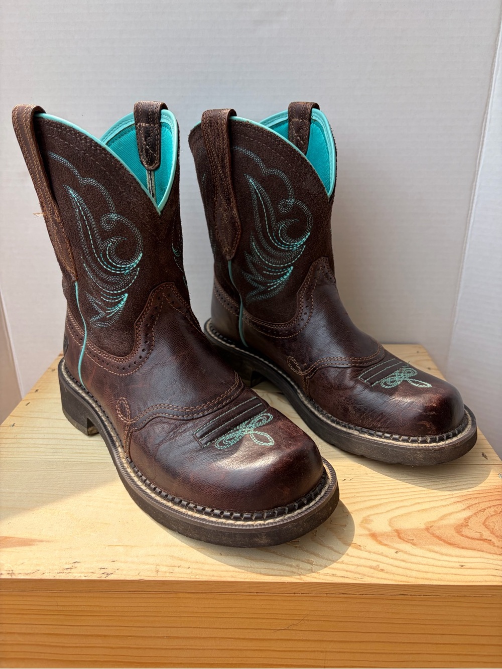 Ariat Women's Fatbaby Heritage Dapper Western Boho Cowboy Boots size 7 medium